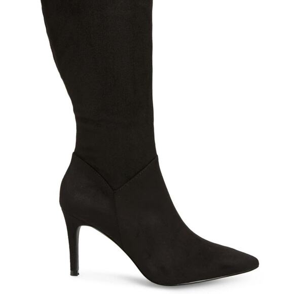 Steve Madden Kinga Embossed Knee High Boot Stiletto heel Point Toe Size 11 Med - Picture 1 of 7